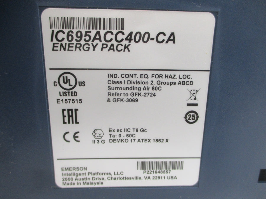 EMERSON IC695ACC400-CA NSMP