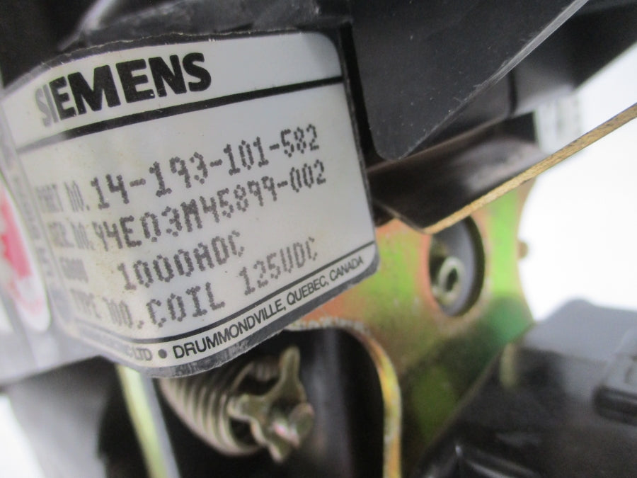 SIEMENS 14-193-101-582 110-125VDC NSNP