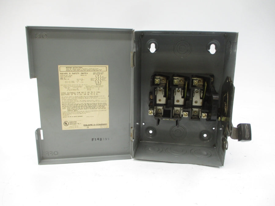 SQUARE D D321N SER. E2 240VAC 30A NSNP