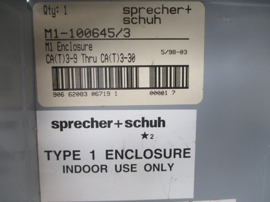 SPRECHER+SCHUH M1-100645/3 110/120V 12-17.5A NSMP