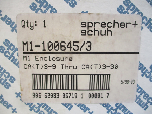 SPRECHER+SCHUH M1-100645/3 110/120V 12-17.5A NSMP