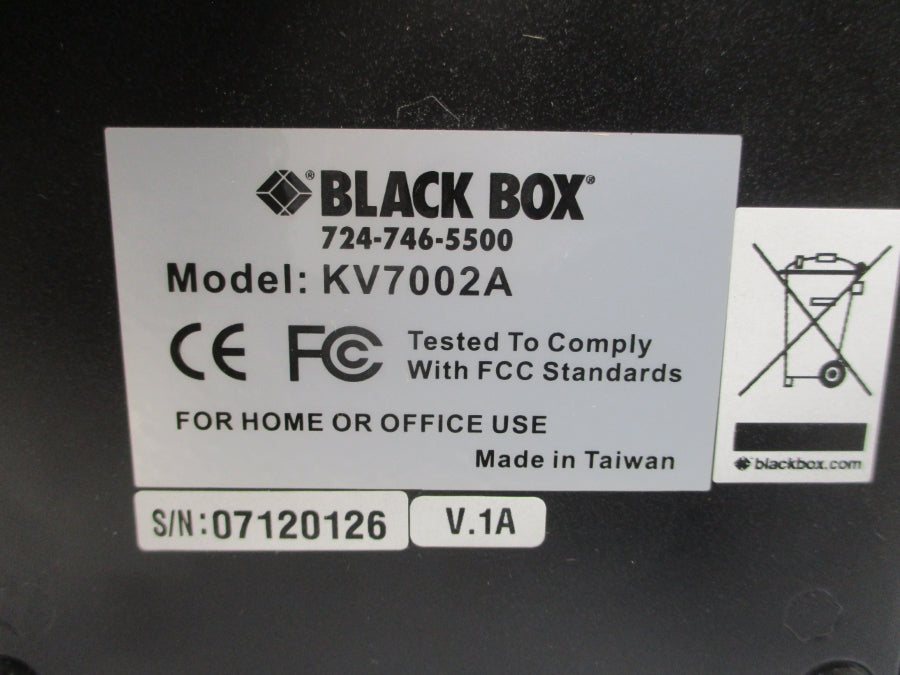 BLACK BOX KV7002A 9VDC NSMP