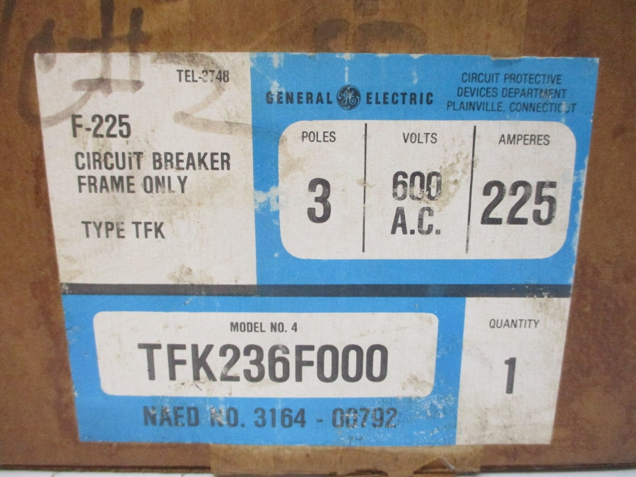 GENERAL ELECTRIC TFK236F000 600VAC 225A NSMP