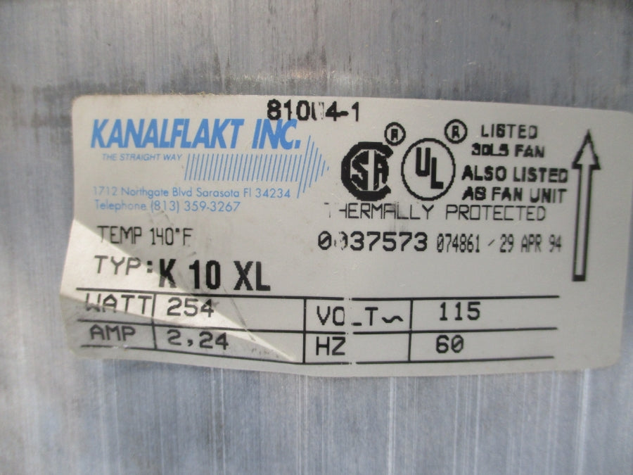 KANALFLAKT K10XL 115V 2.24A NSNP