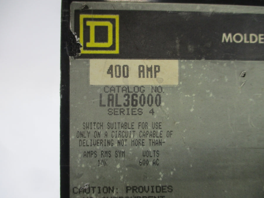 SQUARE D LAL36000 SER. 4 600VAC 400A UNMP