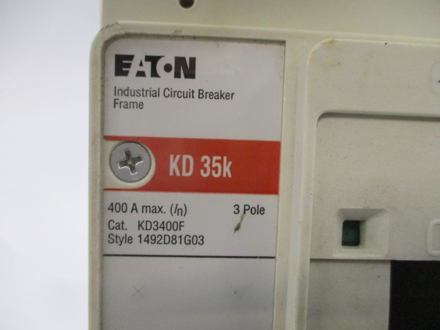 EATON KD3400F 1492D81G03 600V 400A (BK/WH) NSNP