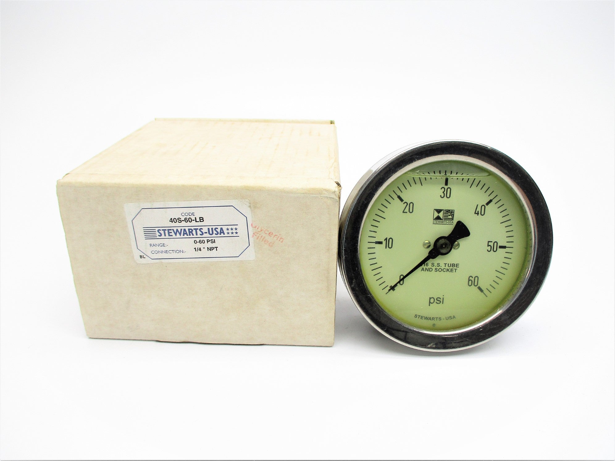 STEWARTS-USA 40S-60-LB 0-60PSI (AS PICTURED) NSMP