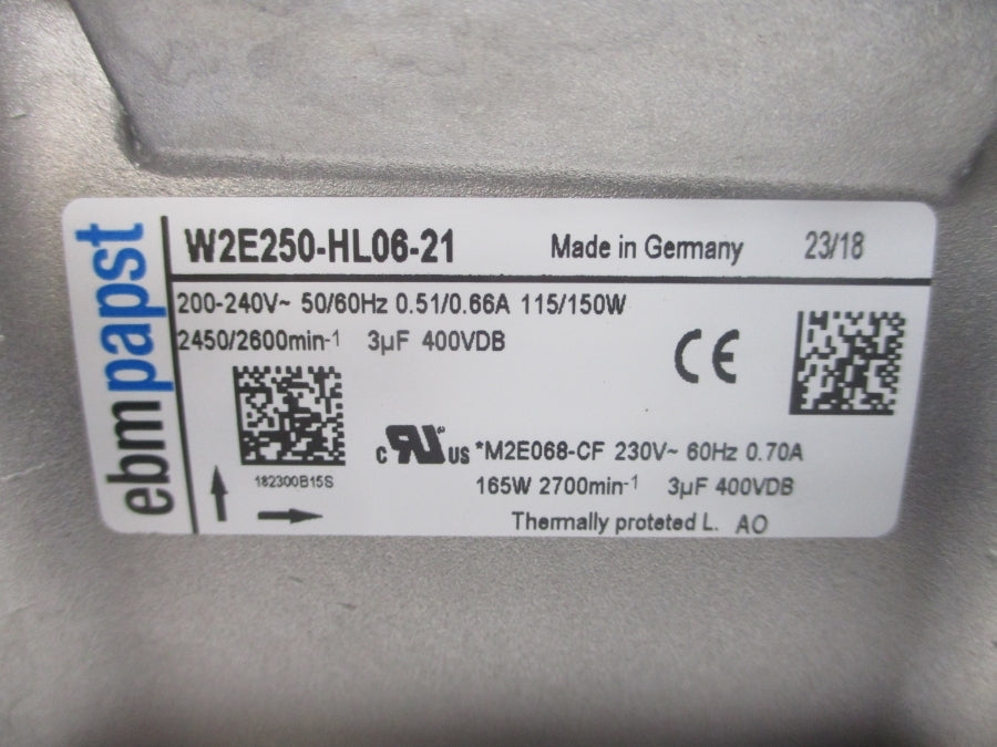 EBMPAPST W2E250-HL06-21 200-240V 0.51/0.66A NSNP