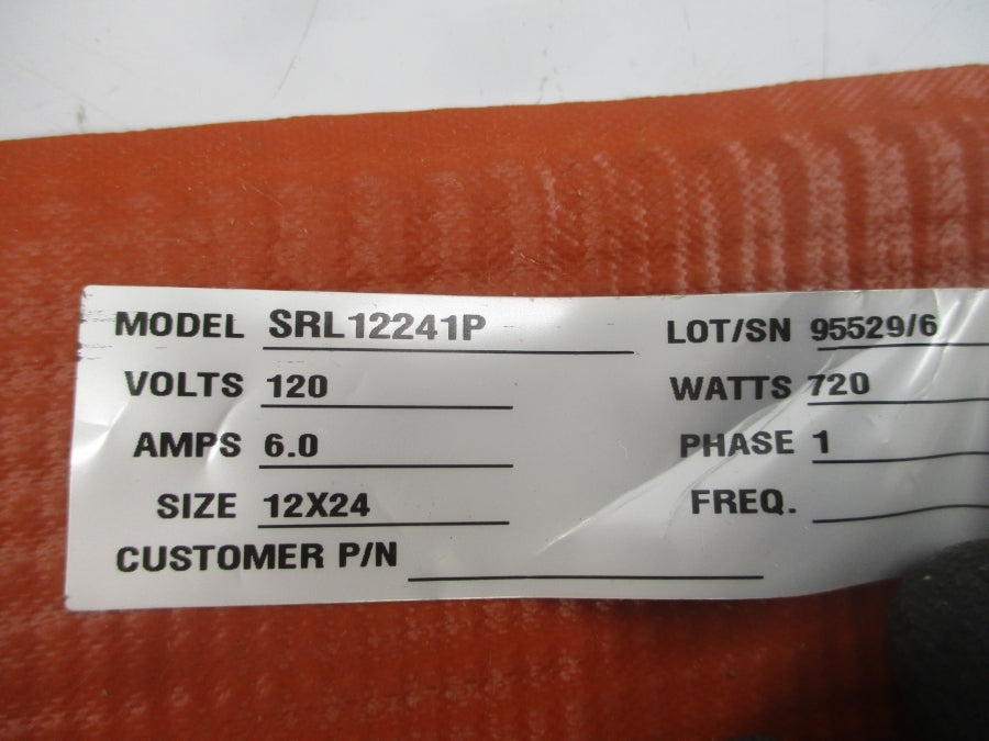 BRISK HEAT SRL12241P 120V 6.0A 12X24 NSMP