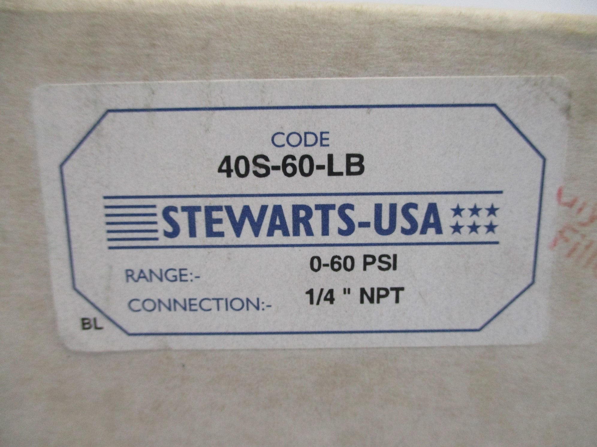 STEWARTS-USA 40S-60-LB 0-60PSI (AS PICTURED) NSMP