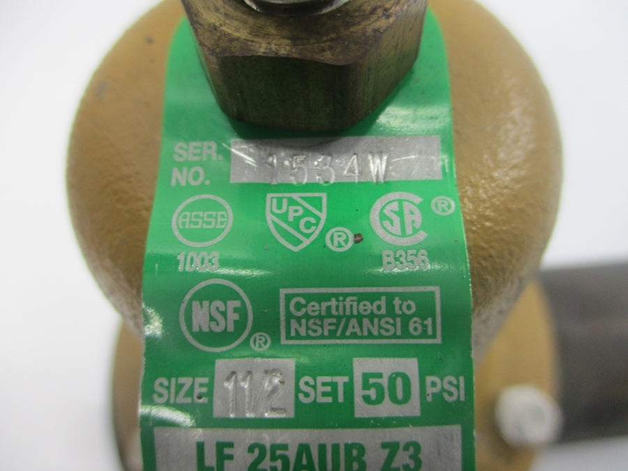 WATTS LF25AUBZ3 25-75PSI 1-1/2" NSNP