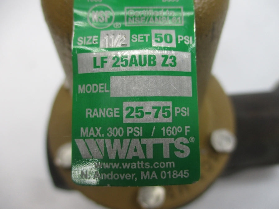 WATTS LF25AUBZ3 25-75PSI 1-1/2" NSNP