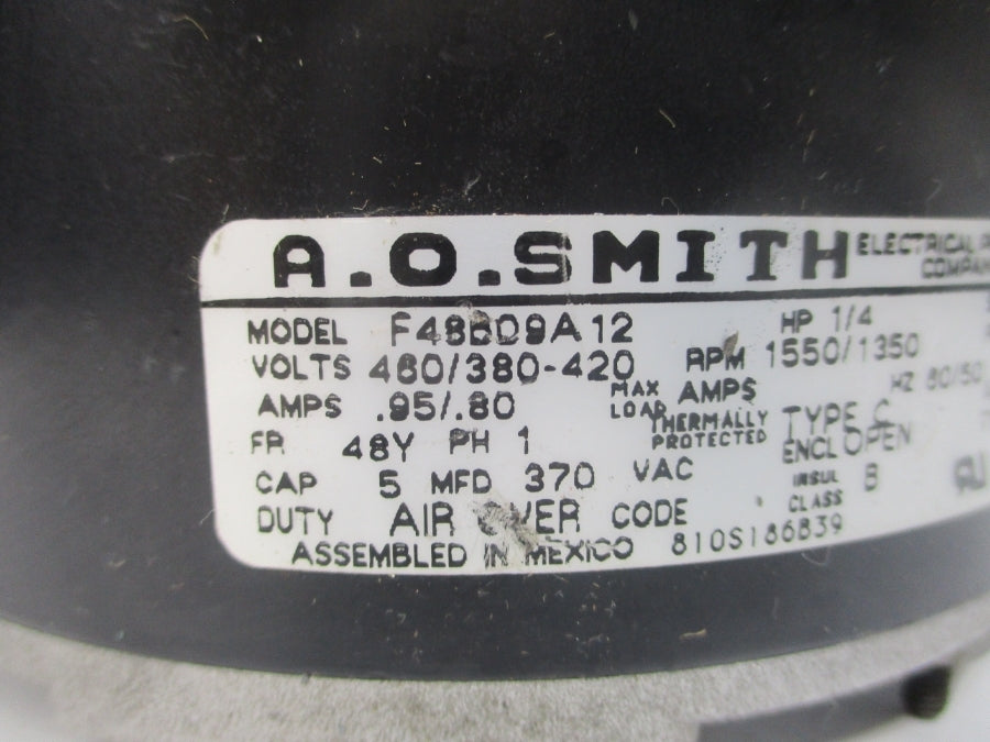 A.O.SMITH F48B09A12 460/380-420V .95/.80A NSNP