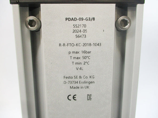 FESTO PDAD-09-G3/8 552170 100-240VAC 0.14/0.07A NSNP