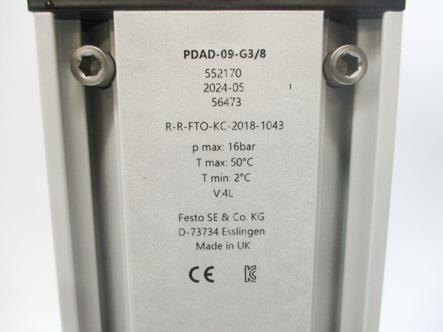 FESTO PDAD-09-G3/8 552170 100-240VAC 0.14/0.07A NSNP