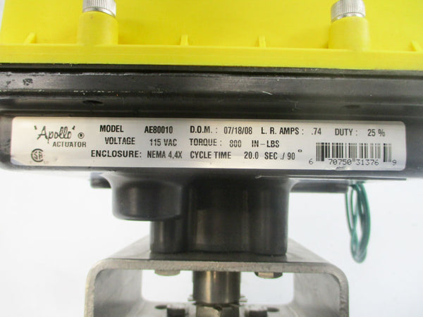 APOLLO AE80010 115VAC .74A 3" NSNP