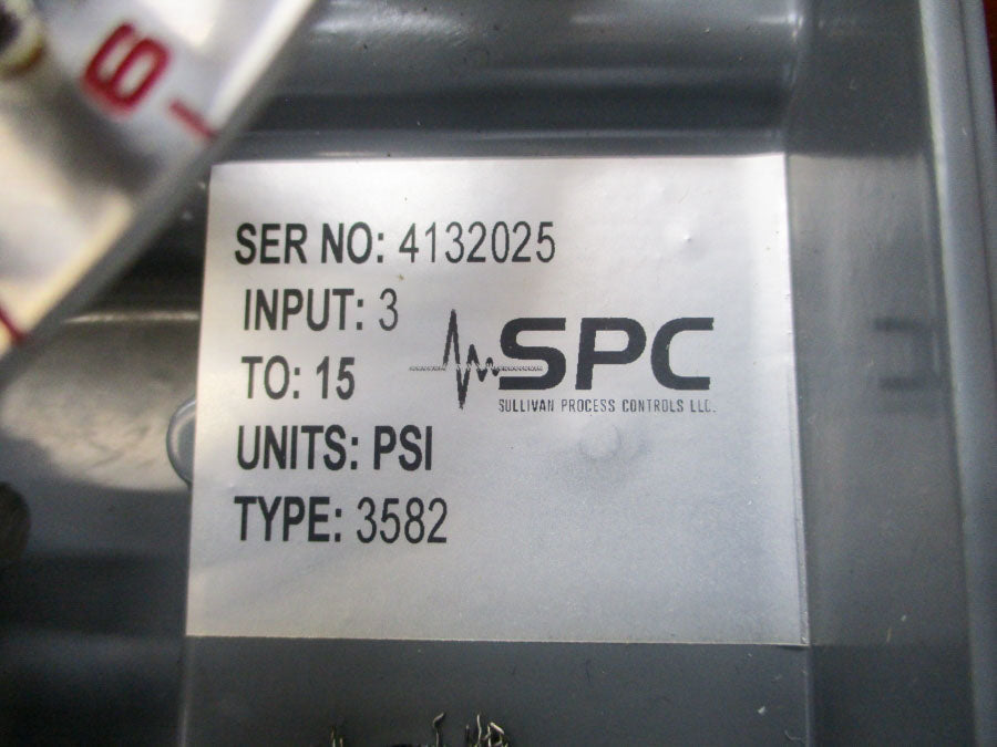 SULLIVAN PROCESS CONTROLS 3582 3-15PSI NSNP