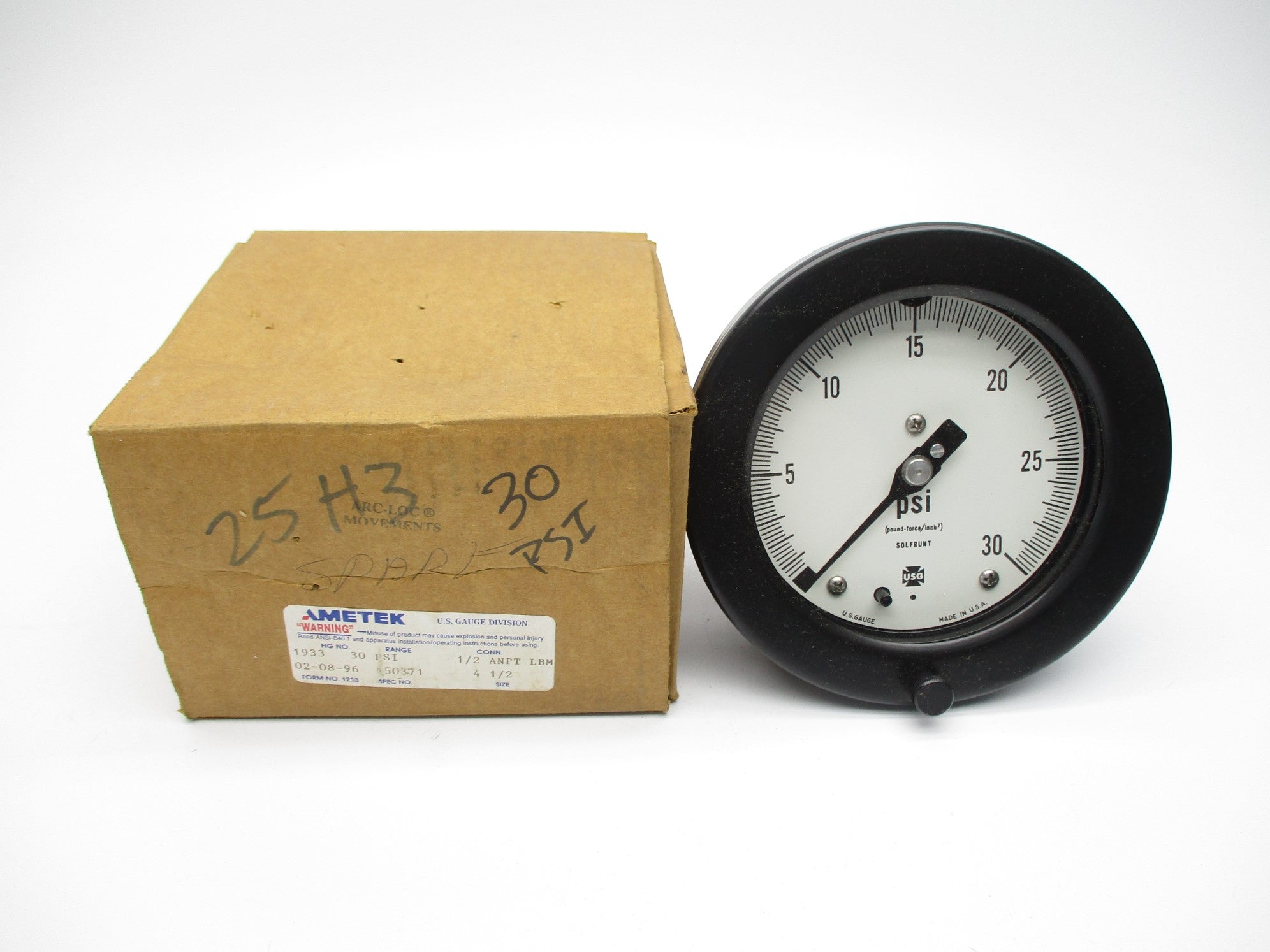 AMETEK 150371 0-30PSI NSMP