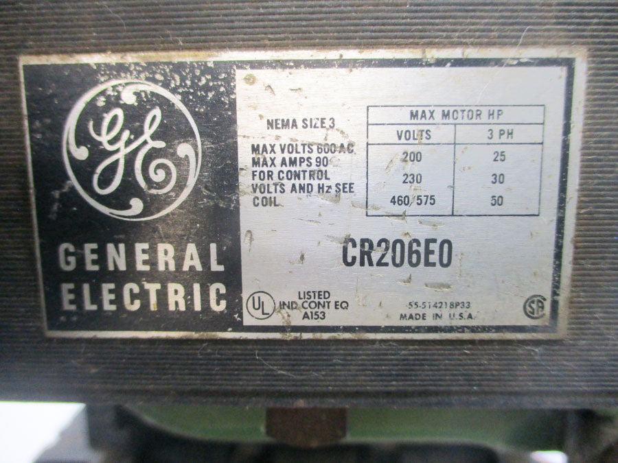 GENERAL ELECTRIC CR206E0 380/460V UNMP