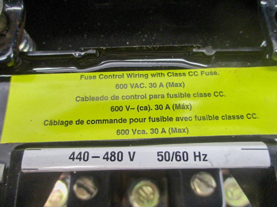 SQUARE D 8536SGO1V06 SER. A 440-480V 30A NSNP