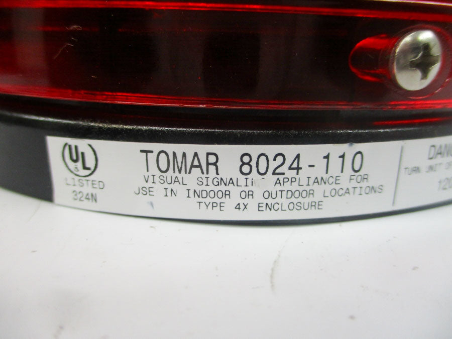 TOMAR 8024-110 120VAC (RED) NSNP