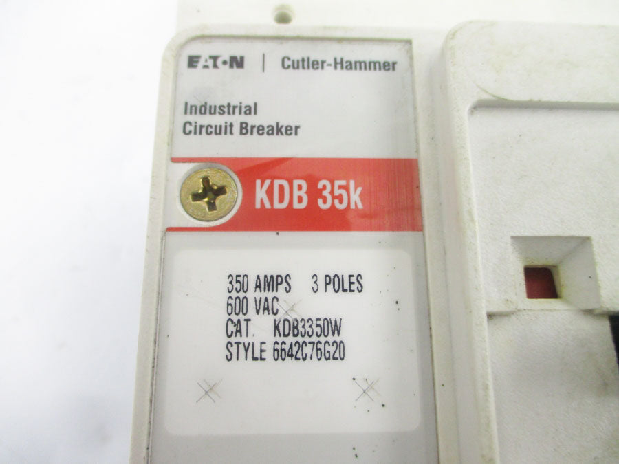 EATON KDB3350W 6642C76G20 600VAC 350A UNMP