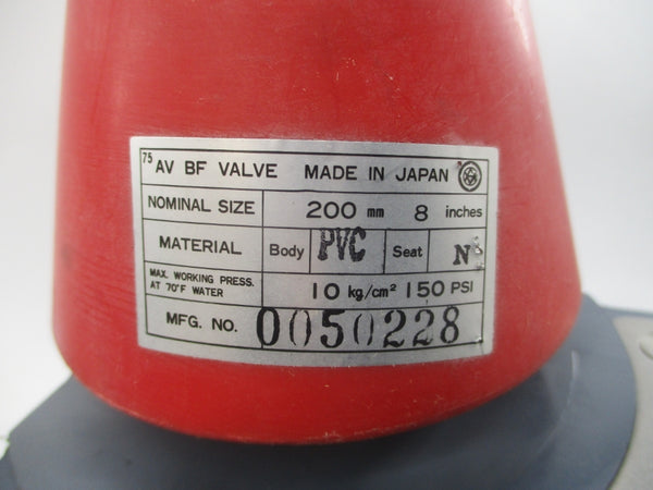 AV BF VALVE 0050228 90Y-6 200-8 150PSI 8" NSNP