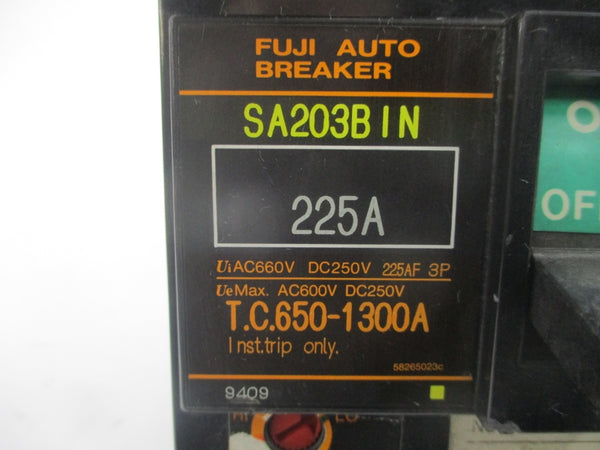 FUJI ELECTRIC SA203B 660VAC 225A NSNP