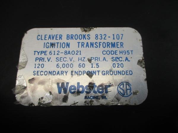 CLEAVER BROOKS 832-107 612-8A021 120V NSNP