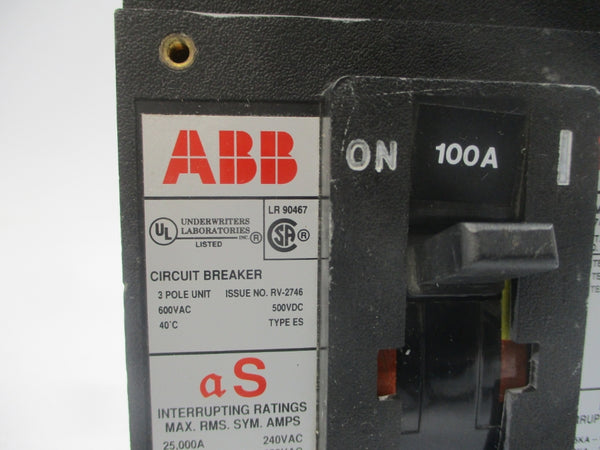 ABB RV-2746 ES3100 600VAC 100A UNMP