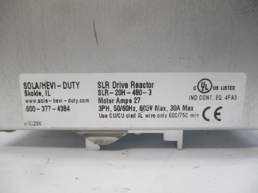 SOLA SLR-20H-480-3 600V 30A NSNP