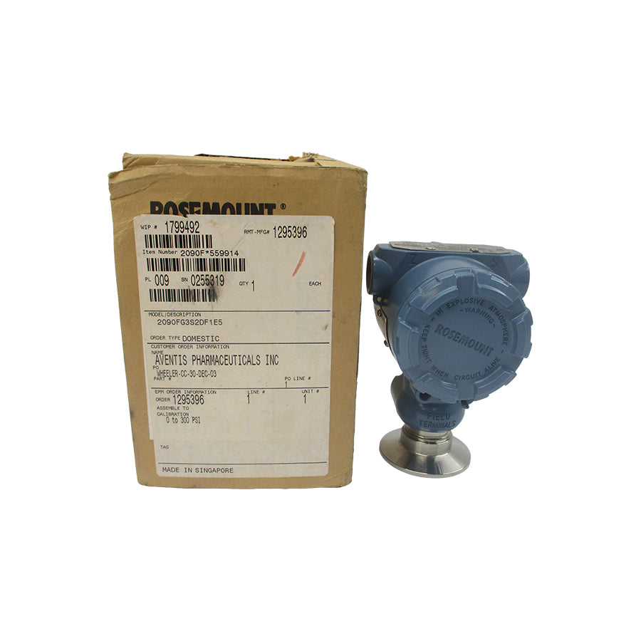 ROSEMOUNT 2090FG3S2DF1E5 10.5-36VDC 800PSI NSMP
