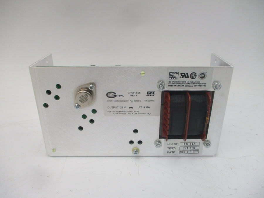 GLOBAL SERIES GHOF3-28 240V 4.0A REV. A NSMP