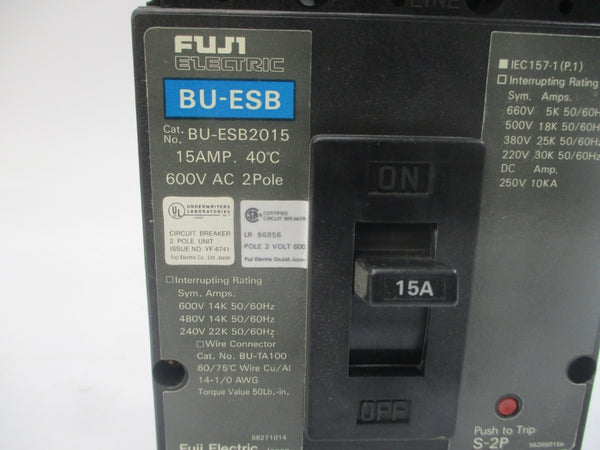 FUJI ELECTRIC BU-ESB2015 600VAC 15A NSMP
