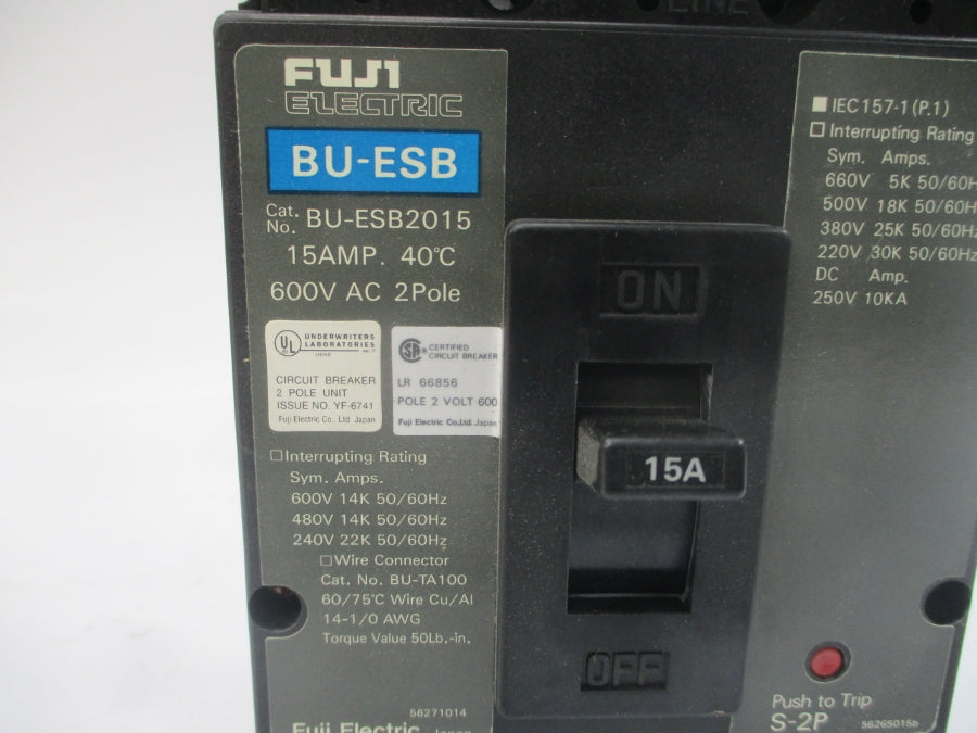 FUJI ELECTRIC BU-ESB2015 600VAC 15A NSMP