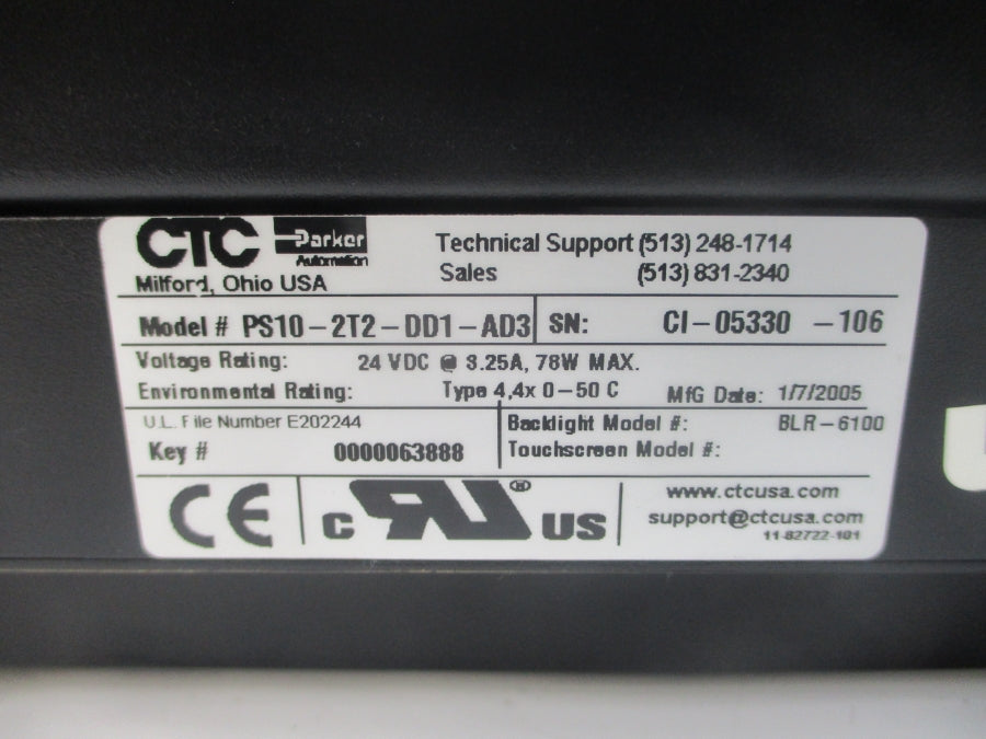 PARKER PS10-2T2-DD1-AD3 24VDC 3.25A NSNP