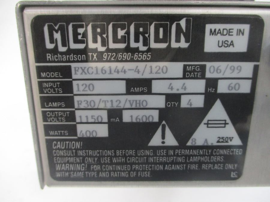 MERCRON FXC16144-4/120 120V 4.4A UNMP