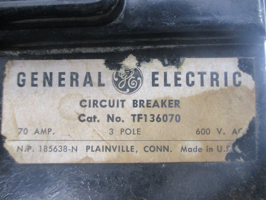 GENERAL ELECTRIC TF136070 600VAC 70A UNMP