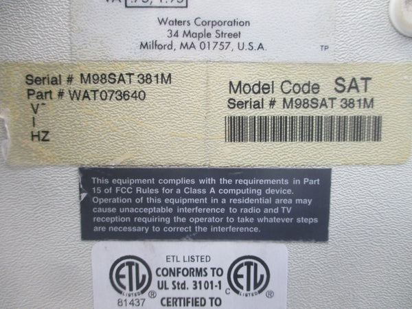 WATERS SAT/IN WAT073640 5-12V .15/.16A UNMP