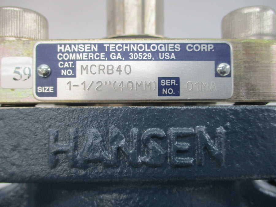HANSEN TECHNOLOGIES MCRB40 1-1/2" NSNP