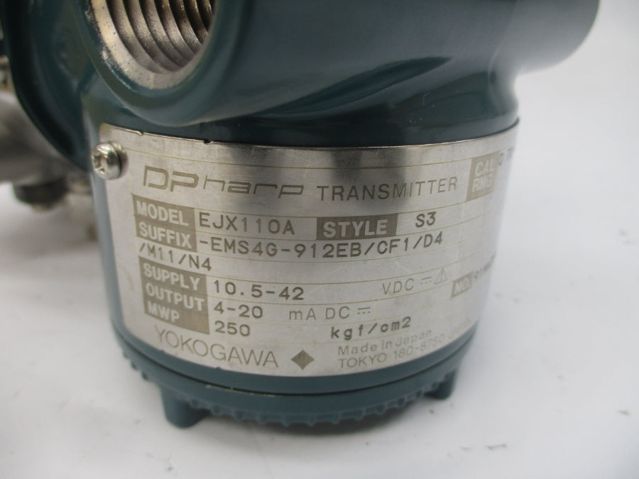 YOKOGAWA EJX110A-EMS4G-912EB/CF1/D4/M11/N4 10.5-42VDC NSMP