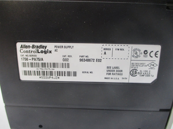 INDUSTRIAL SPARE PART 1756PA75 SER. A REV. E02 NSMP