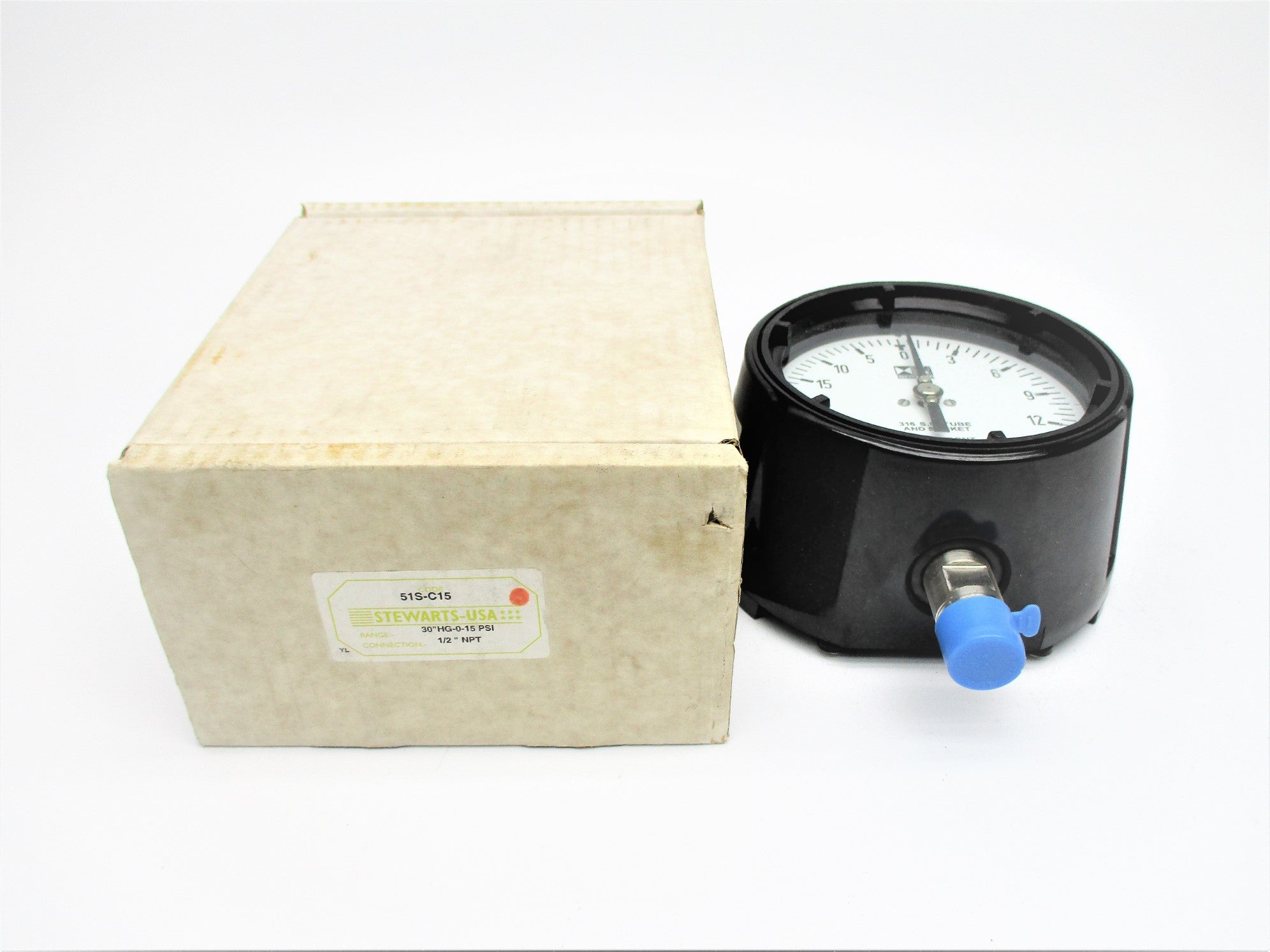 STEWARTS-USA 51S-C15 30"HG-0-15PSI NSMP