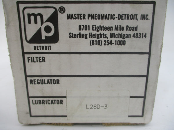 MASTER PNEUMATIC L28D-3 150PSI NSMP