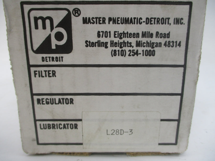 MASTER PNEUMATIC L28D-3 150PSI NSMP