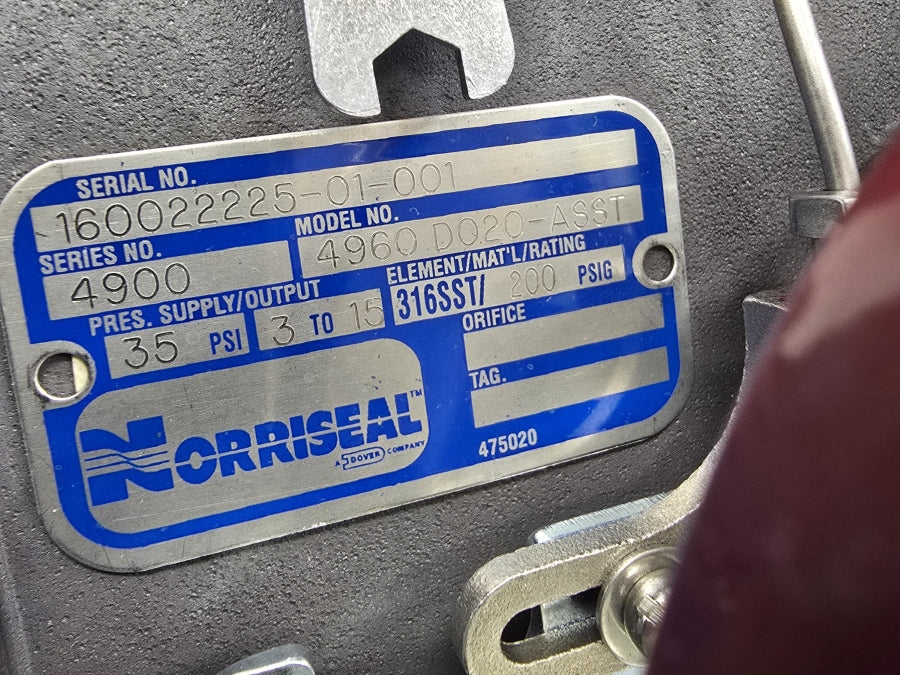 NORRISEAL 4960D020-ASST SER. 4900 3-15PSI NSNP