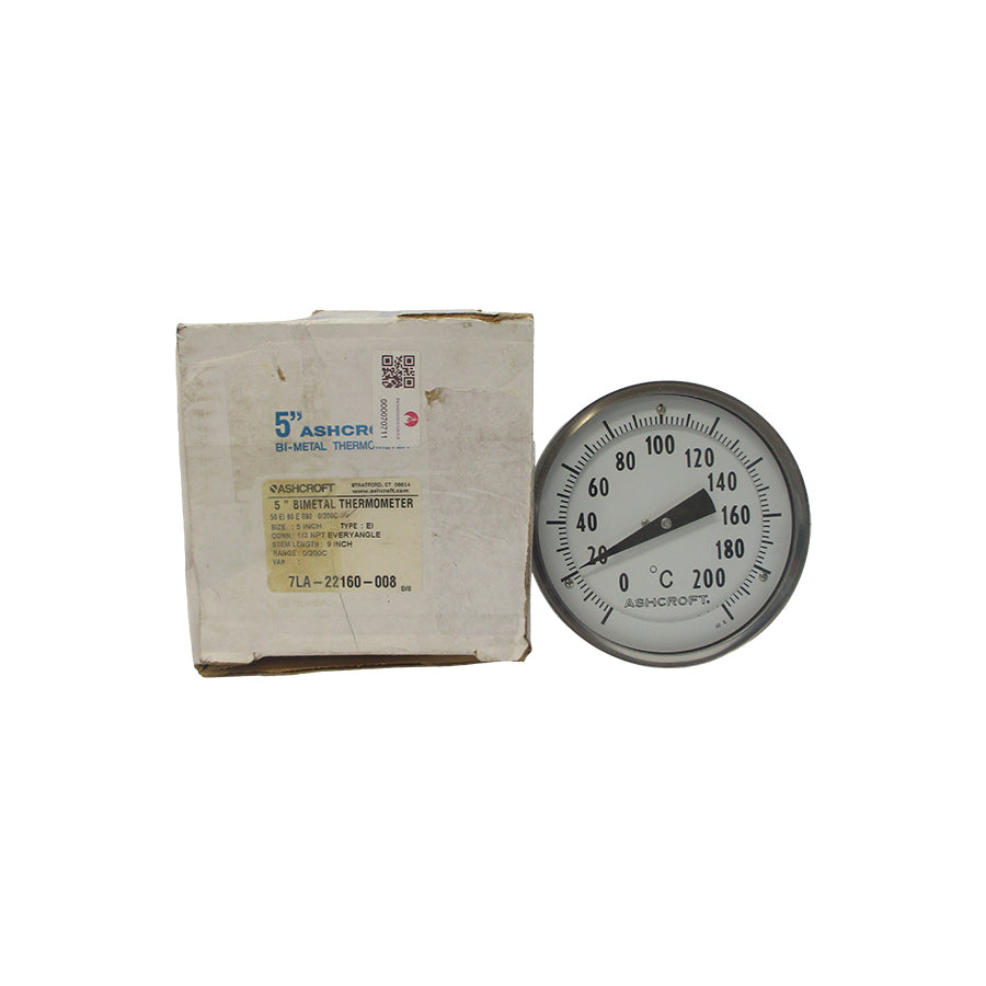 ASHCROFT 50EI60E090 0/200'C 5" STEM9 NSMP
