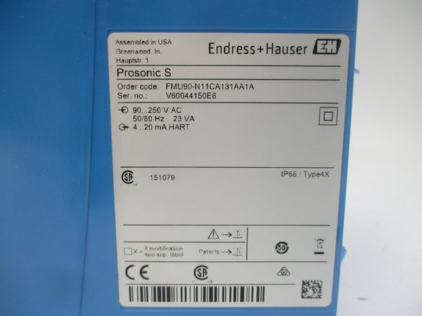 ENDRESS + HAUSER FMU90-N11CA131AA1A 52022820 90-250VAC NSMP