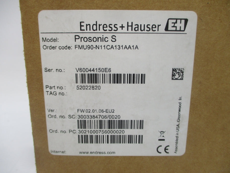 ENDRESS + HAUSER FMU90-N11CA131AA1A 52022820 90-250VAC NSMP