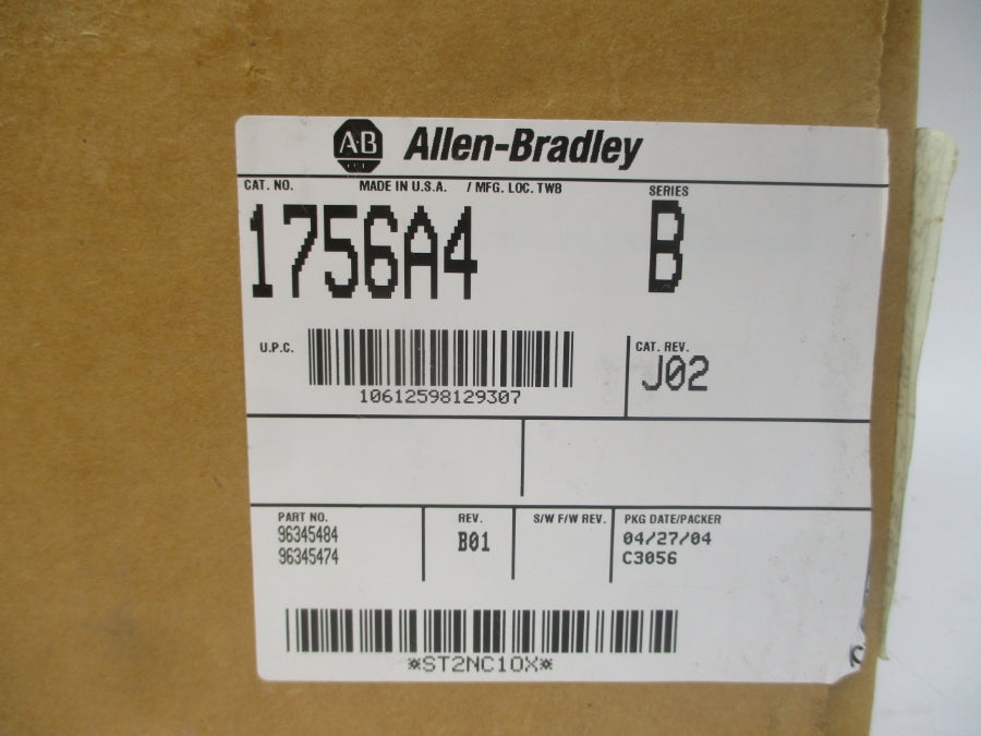 INDUSTRIAL SPARE PART 1756-A4 SER. B 24VDC 15A REV. J02 NSMP